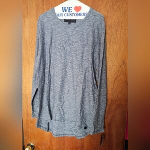 Gray Long Sleeve Top